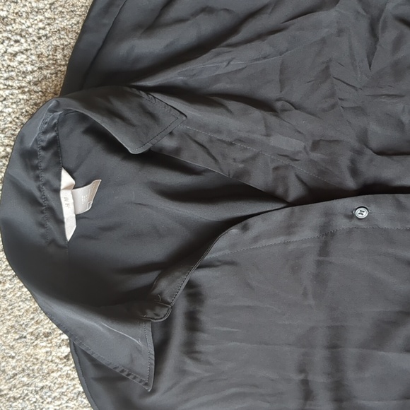 H&M satin-like button up shirt M - Picture 2 of 6